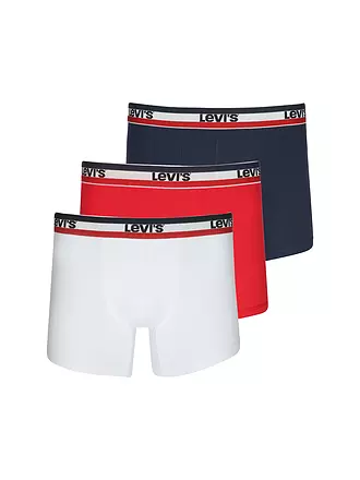 LEVI'S® | Lot de 3 boxers noir/gris chiné | weiss